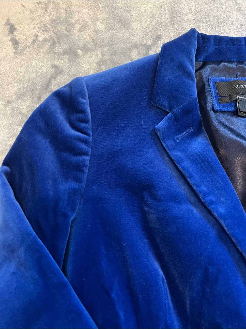 J.Crew Royal Blue Velvet Blazer - Picture 5 of 5